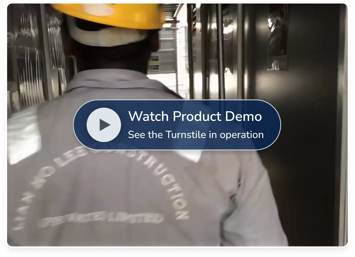 tripod turnstiles product demo