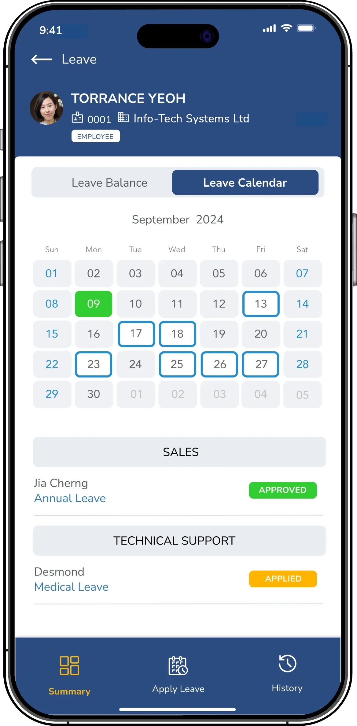 leave management software banner